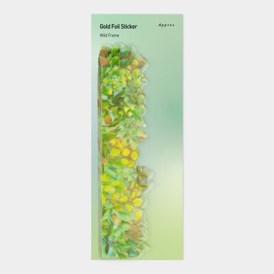 금박 스티커 야생 프레임