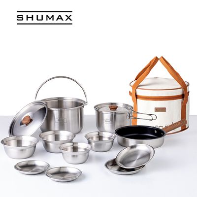 슈맥스 이지캠 다용도 캠핑 3중바닥 코펠 15종 풀세트