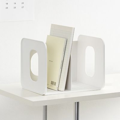 화이트 심플 사무실정리 멀티 다용도 수납책꽂이 2단