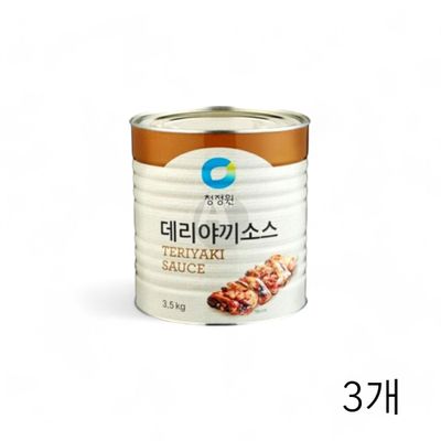 WL 대상 청정원 데리야끼소스 3.5Kg X 3개 대용량 업소용식자재 닭꼬치 양념소스 데리야키(WFLQQ9A)