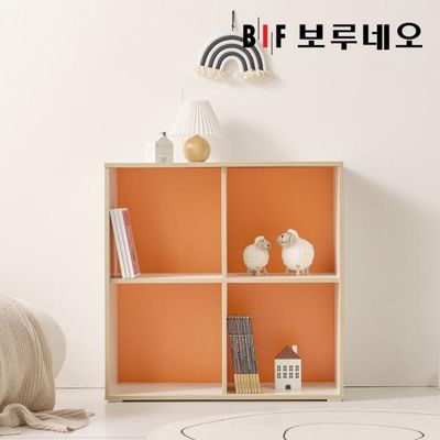 보루네오 리츠 2단 오픈 선반 책장 수납장 800 PL0148