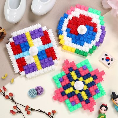 전통문양 디폼블럭 팽이 (3종 택1)