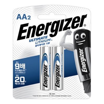 얼티메이트 리튬 건전지 AA L91BP2 2개입 일회용