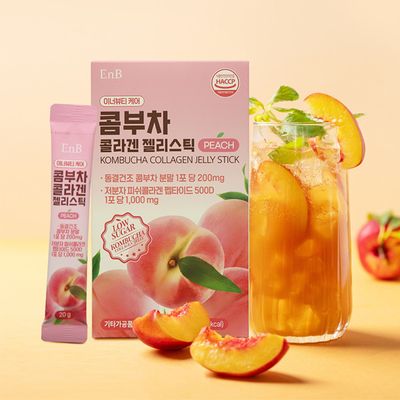 이엔비 콤부차 콜라겐 젤리스틱(피치) 20gx14포