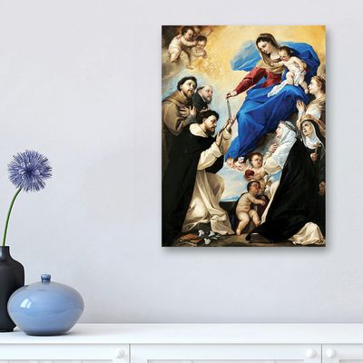 루카 조르다노 - 로사리오의 성모, 캔버스액자