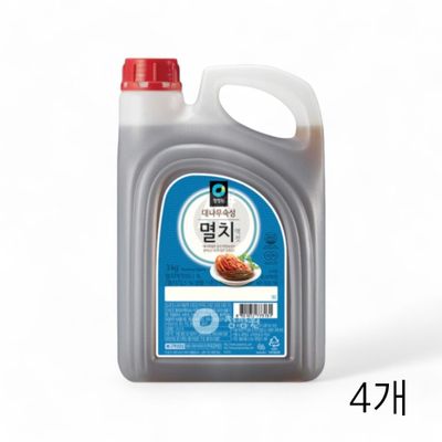 WL 대상 청정원 멸치액젓 3kg X 4개 김장용 겉절이 무침요리 국물요리 멸치액 피시소스(WFLQQ9B)
