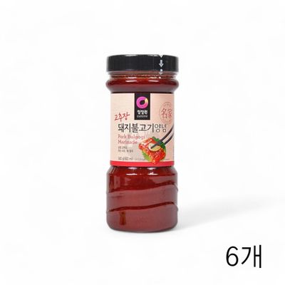 WL 청정원 고추장 돼지불고기양념 840g X 6개 고기양념장 소불고기 만능양념 간단양념(WFLQPHJ)