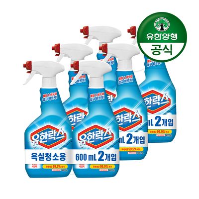 유한락스 욕실청소용 세정제(600+600ml) x 3개