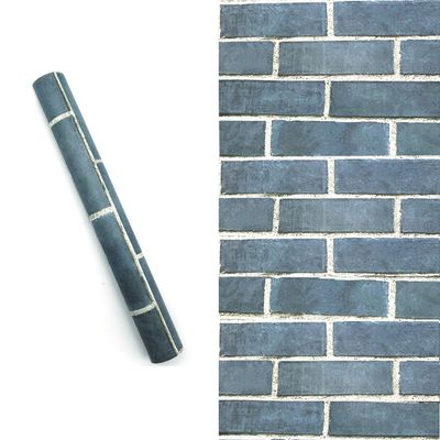 방꾸미기 푸른벽돌 벽지시트지(WFGQ2W1)