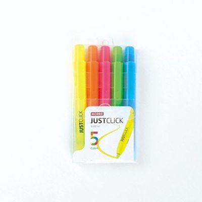 저스트클릭 형광펜M2 5색 세트 4.0mm 세트 모리스(W9BAFFD)