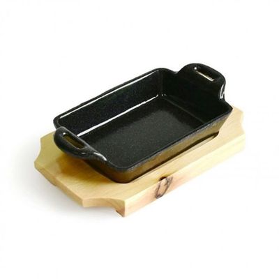 LM 웰빙 양손 직사각 철판 목판세트 소(WFIG186)