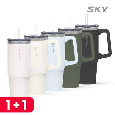 [1+1] 스카이 데일리 텀블러 900ML+ 빨대 보온 보냉