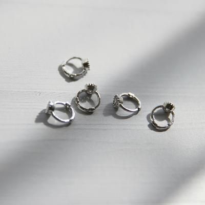 제이로렌 9P00332 큐빅 써지컬스틸 원터치 피어싱