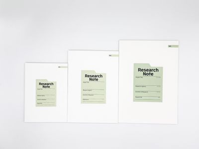 워크브릿지 연구노트 그린 격자 A4/B5 (50매)