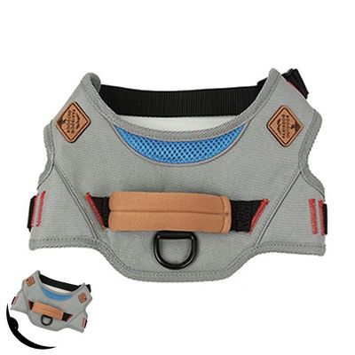 강아지몸통줄 강아지산책줄 강아지 패리스독 아웃도어 하네스 그레이 XL(WFPFP4O)
