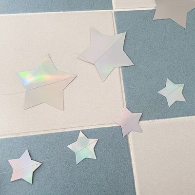 Pentagon Hologram Star Garland오각홀로그램별가랜드