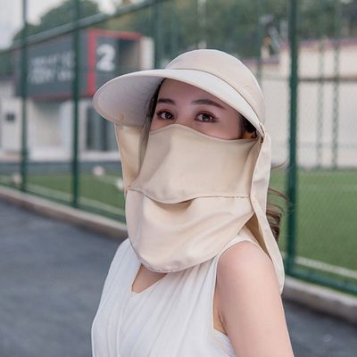 베이지 색조무장 썬캡 헤어캡(WFLTUE3)