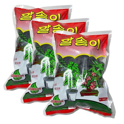 식물 작물비료 유기질 원예 나무 조경 텃밭 화분 거름 3개 500g(WFPACSU)