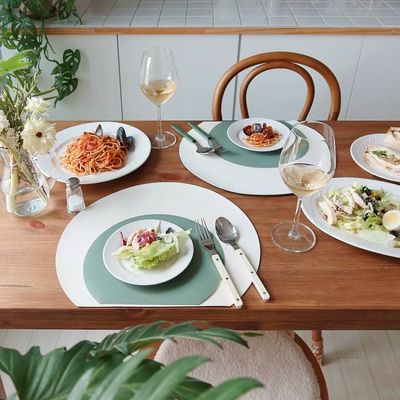 누보 다이닝매트 가죽 방수 식탁매트 테이블 플레이팅