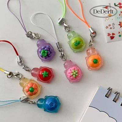 [데데리트]행운 재물운 꼬북이 과일 거북이 폰줄 키링