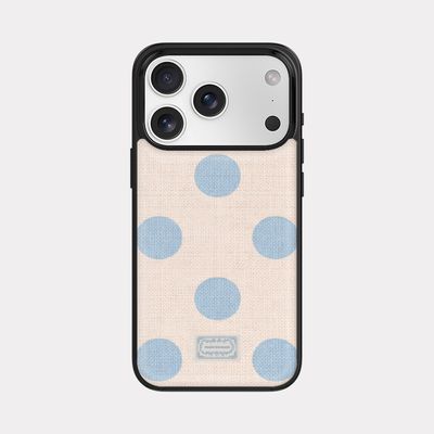fabric big dot 디자인 [블랙 맥세이프 범퍼케이스]