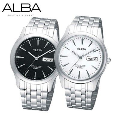 [ALBA] 正品 알바 남성용 메탈시계 AXND53X1 (4종택1)