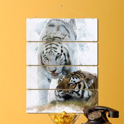 nk858-멀티아크릴액자_백호와호랑이(4단대형)