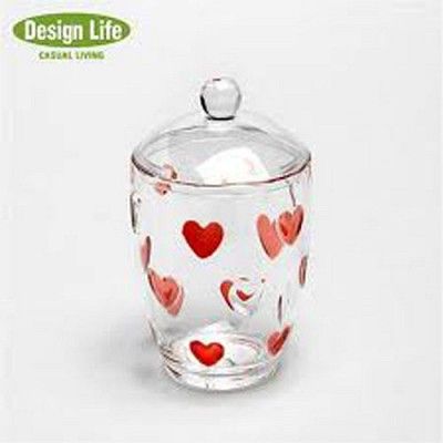 Design Life 하트 아크릴 솜통(양념통)