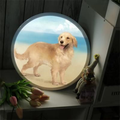 nd245-LED액자35R_강아지는내친구골든리트리버