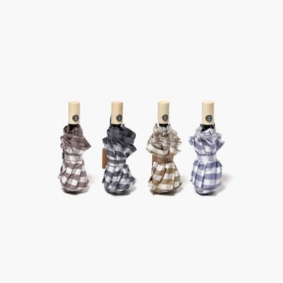 파라체이스 3257 스퀘어 코튼 우드 그립 3단우산 양산