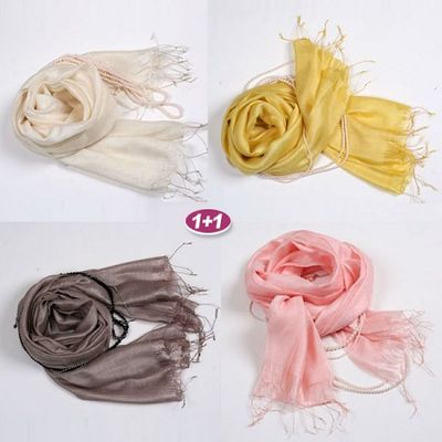 [1+1]100% silk scarf 0010