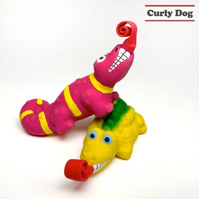 강아지 장난감 분리불안 해소 이갈이 리자드 삑삑이A