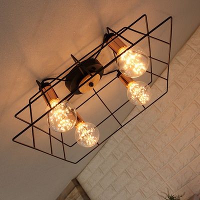 LED 스퀘어 메쉬 라이트(4등)