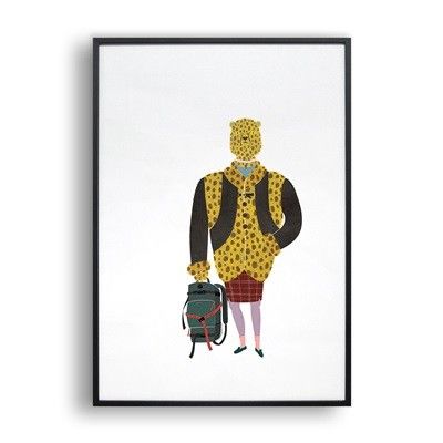 Cheetah wears cheetah / 일러스트 액자