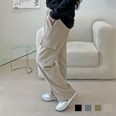 여성 꾸안꾸 데일리 마샤 카고 덩크핏 팬츠 바지