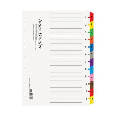 문화 인덱스 12분류 아트지 A193-7 A4 바인더