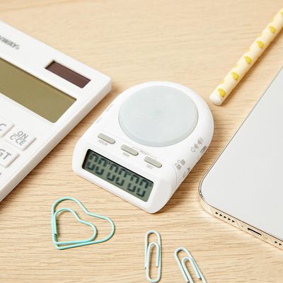 아트박스 화이트 심플 스탑워치