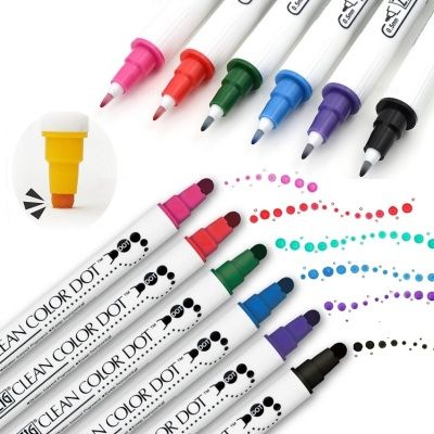 쿠레타케 지그 클린컬러 DOT-양면닙 6색 F192-2