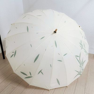 [애슬릿]대나무 손잡이 우산 양산 수동 우양산