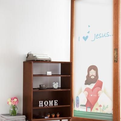 is938-예수사랑_유리문시트지