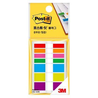 3M 포스트잇플래그 683 레인보우(44x6mm 44x12mm)