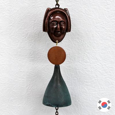 각시 하회탈 청동주물 호리병 장식 문종 HWB-531