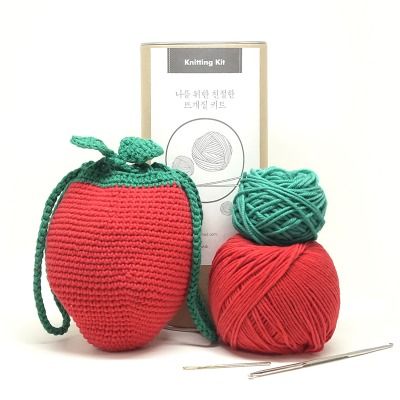 딸기 파우치 - Knitting kit