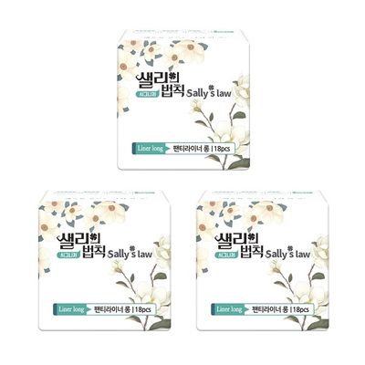 샐리의법칙 생리대 시그니처 롱라이너 18P X 3팩 