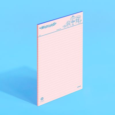 [산리오캐릭터즈] 노트페이퍼-시나모롤(룰드)