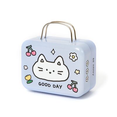 아트박스 가방모양 틴케이스 고양이
