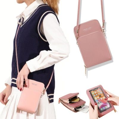 터치스크린 핸드폰 미니백 가방 지갑 파우치 크로스백