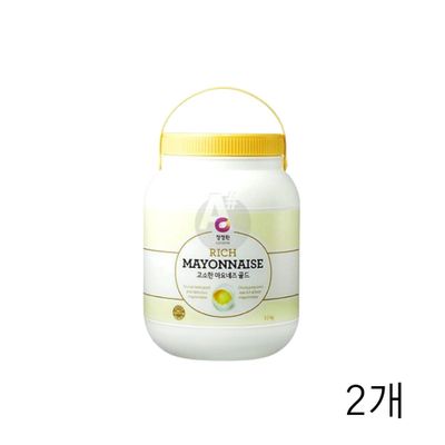 WL 청정원 고소한 마요네즈 골드 3.2Kg X 2개 업소용 식당용마요네즈 대용량 식자재(WFLUP36)