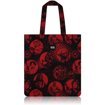 nother Red & Black Flat Tote / 나더 레드&블랙 플랫 토트백 (Star Wars™ Fabric)