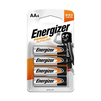 프라이머리 알카라인 건전지 AA E-LR06 1.5V 4개입